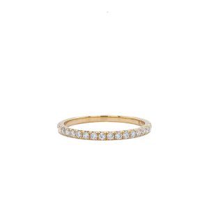 14k Yellow Gold Lab Grown Diamond Band .30ctw