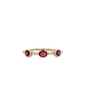 14k Yellow Gold Ruby and Diamond Ring