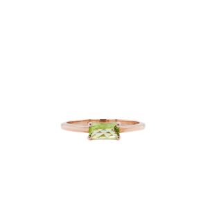 14k Rose Gold Peridot Ring