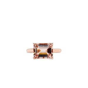 14k Rose Gold Morganite Ring