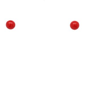 14k Yellow Gold Coral Stud Earrings