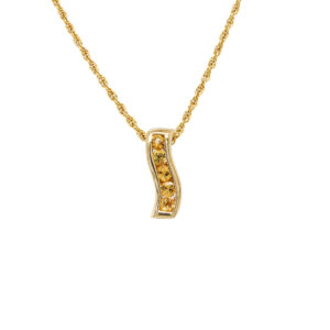 14k Yellow Gold Yellow Sapphire Pendant