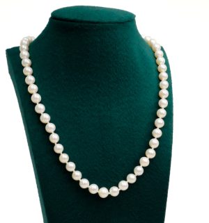 14k Yellow Gold 6-6.5mm Freshwater Pearl Necklace
