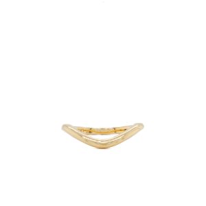 14k Yellow Gold Contour Band