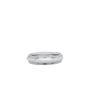 14k White Gold Milgrain Comfort Fit Band