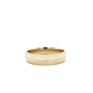 14k Yellow Gold Polished Men's Wedding Band