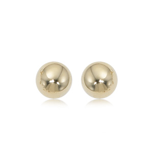 14k Yellow Gold 7mm Ball Stud Earrings