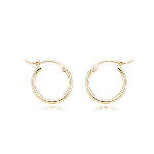 14k Yellow Gold Extra Small Hoop Earrings