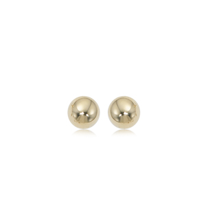 14k Yellow Gold 5mm Ball Stud Earrings