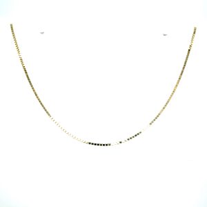 14k Yellow Gold 20 Inch Box Chain 1mm