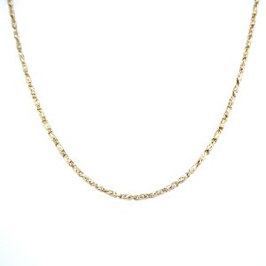 14k Yellow Gold 18 Inch Raso Chain Necklace