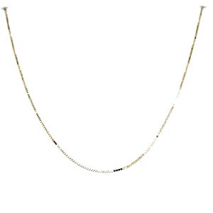 14k Yellow Gold 18 Inch Lite Box Chain Necklace