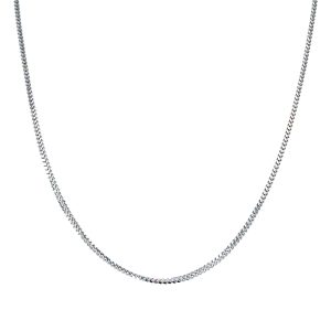 14k White Gold 18 Inch Singapore Foxtail Chain