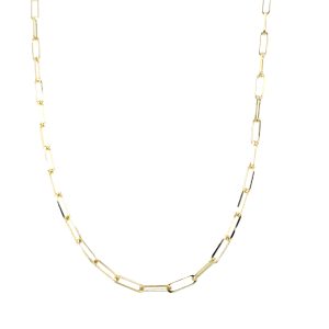 14k Yellow Gold 18 Inch Paperclip Chain 1.7mm