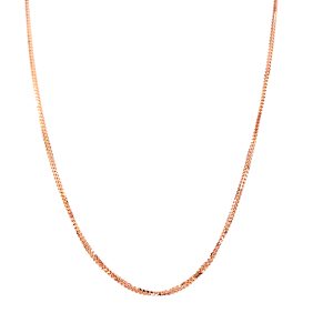 14k Rose Gold 16 Inch Singapore Foxtail Chain