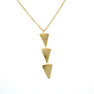 14k Yellow Gold Triangle Pendant