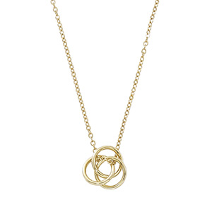 14k Yellow Gold Love Knot Necklace