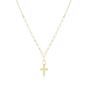 14k Yellow Gold Small Cross Pendant
