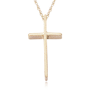 14k Yellow Gold Small Cross Pendant