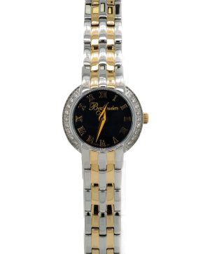 Betz Signature Series Watch Two Tone Stainless Steel Lab Grown Diamond Bezel
