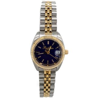 Betz Signature Series Watch Two Tone Stainless Steel Blue Dial