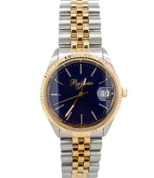 Betz Signature Series Watch Two Tone Stainless Steel Blue Dial
