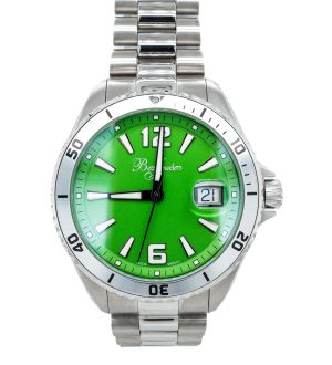 Betz Signature Series Watch Stainless Steel Neon Green Dial Automatic Movement