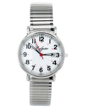 Betz Signature Series Watch Stainless Steel with White Dial