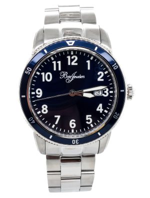 Betz Signature Series Watch Stainless Blue Dial and Bezel
