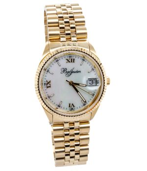 Betz Signature Series Watch Yellow Stainless Steel Mother of Pearl Dial