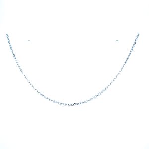 Sterling Silver 18 Inch Diamond-Cut Cable Chain