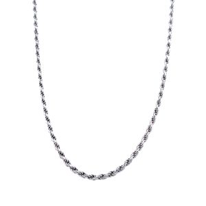 Sterling Silver 20 Inch Rope Chain