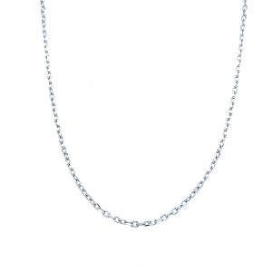 Sterling Silver 16 Inch Diamond-Cut Cable Chain