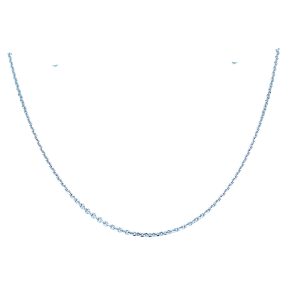 Sterling Silver 24 Inch Adjustable Cable Chain
