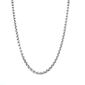 Sterling Silver 22 Inch Round Box Chain 2.5mm
