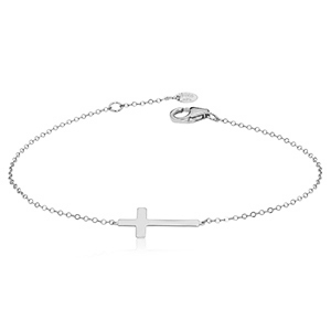 Sterling Silver Cross Bracelet