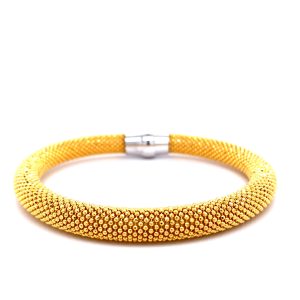 Sterling Silver Yellow Plated Bangle