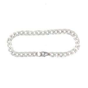 Sterling Silver 6 Inch Curb Chain Bracelet
