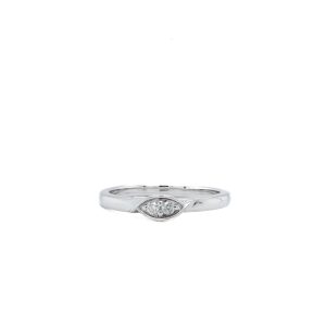 Sterling Silver Diamond "Two Peas in a Pod" Ring