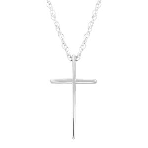 Sterling Silver Small Swedged Cross Pendant