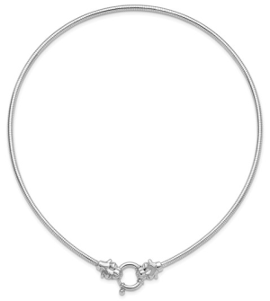 Sterling Silver Snake Chain Panther Necklace