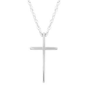 Sterling Silver Small Swedged Cross Pendant