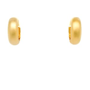Sterling Silver 18k Yellow Gold Plated Huggie Earrings