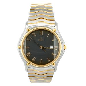Estate Piece: Ebel Sport Watch Stainless Steel/18k Yellow Gold Grey Dial