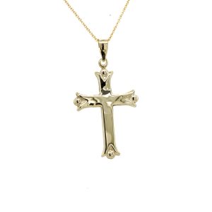 Estate Piece: 18k Yellow Gold Cross Pendant