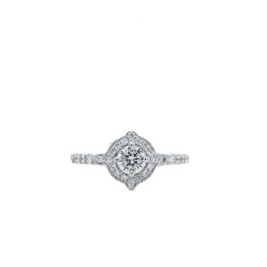 Estate Piece: 14k White Gold Diamond Engagement Ring .77ctw