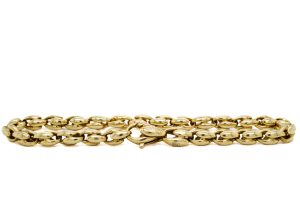 Estate Piece: 18k Yellow Gold Link Chain Bracelet
