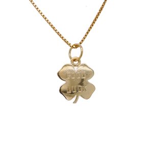 Estate Piece: 10k Yellow Gold Four-Leaf Clover Charm