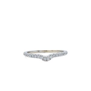 Estate Piece: 14k White Gold Diamond Shadow Band