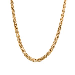 Estate Piece: 14k Yellow Gold 20 Inch Parisian Wheat Chain